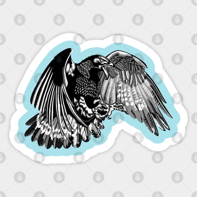 Eagle Sticker by Munda Lyn